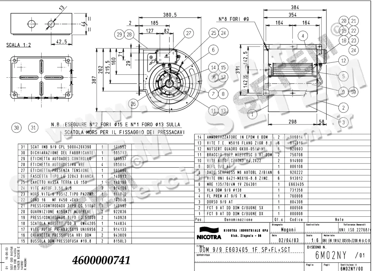 4624000741-VENTILATEUR NICOTRA GEBHARDT DDM9/9 420W 4P M230V 1V E6G3405 SP +BR+BB *6M02NY*