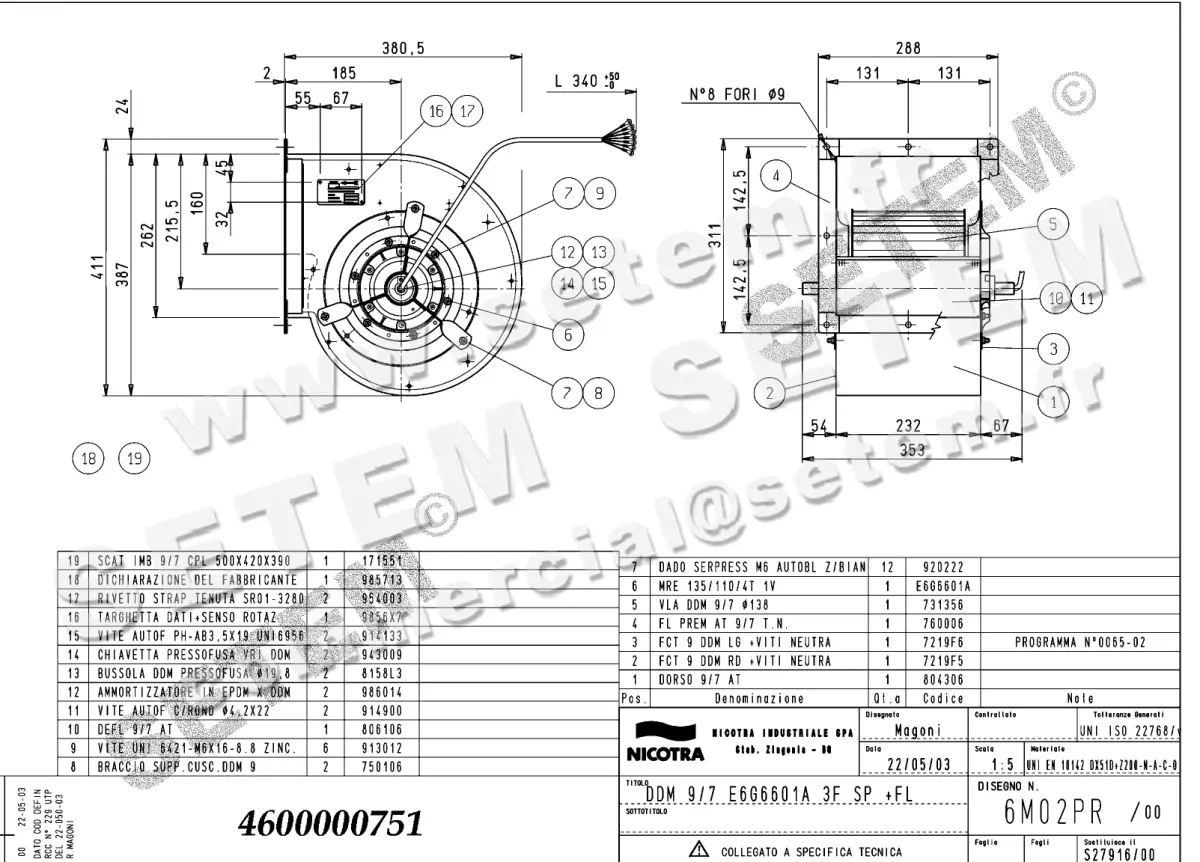4624000751-VENTILATEUR NICOTRA GEBHARDT DDM9/7 550W 4P T400V 1V E6G6601A SP +BR *6M02PR*