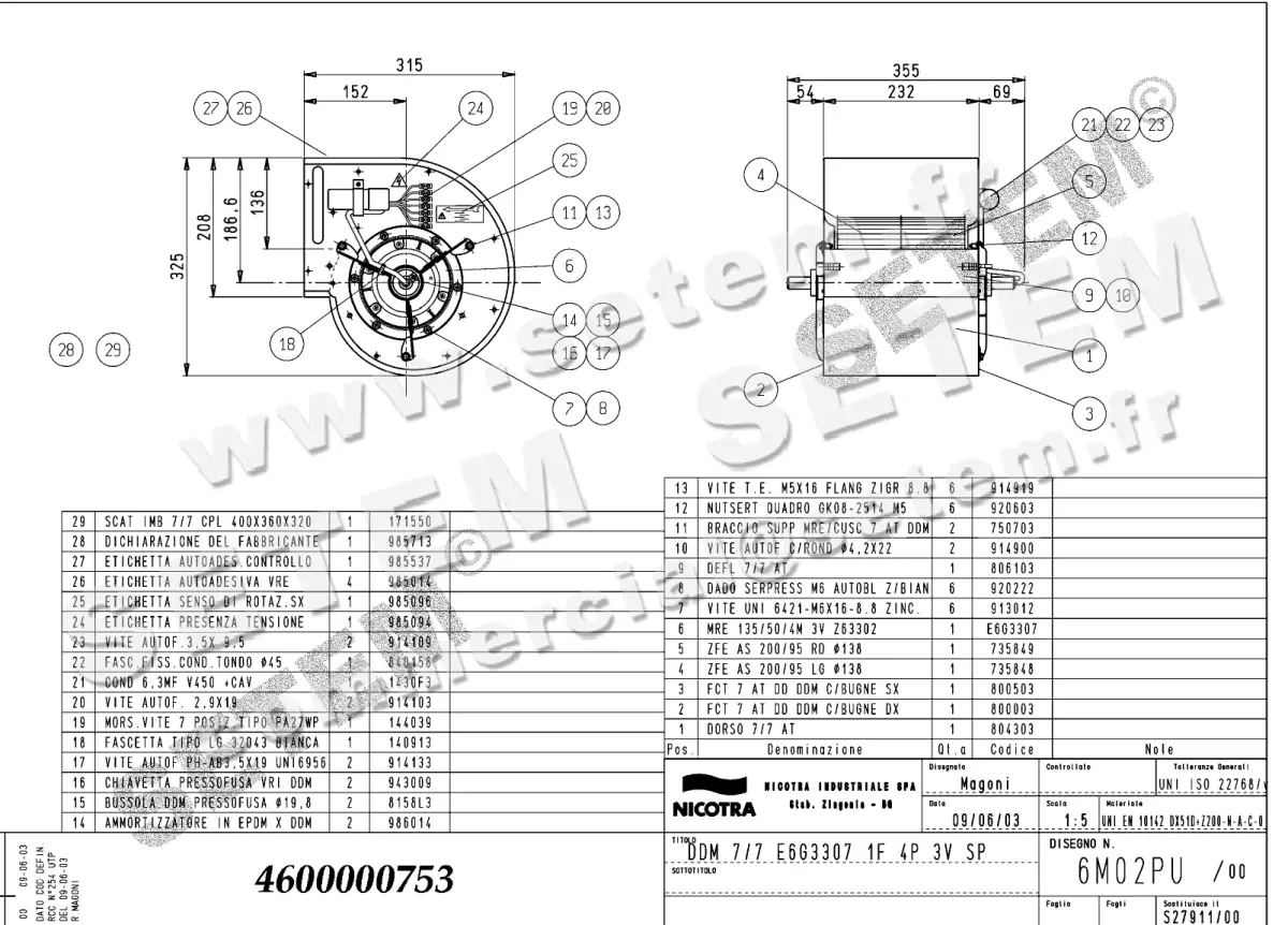 4624000753-VENTILATEUR NICOTRA GEBHARDT DDM7/7 184W 4P M230V 3V E6G3307 SP *6M02PU*