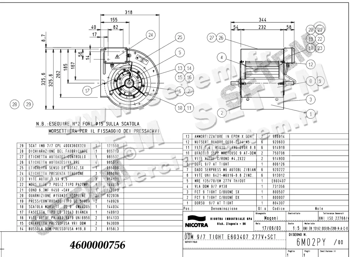 4624000756-VENTILATEUR NICOTRA GEBHARDT DDM9/7TIG 245W 6P M277V 1V E6G3407 +BB *6M02PY*