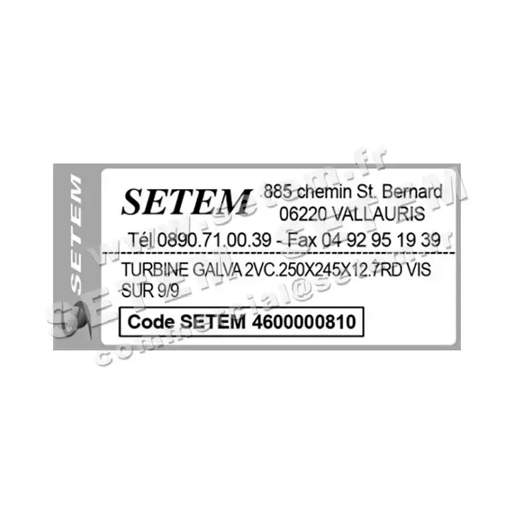 4624000810-TURBINE NICOTRA GEBHARDT 2VC.250X245X12.7RD 3