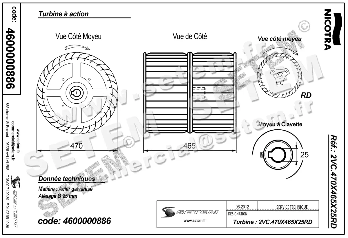 4624000886-TURBINE NICOTRA GEBHARDT 2VC.470X465X25