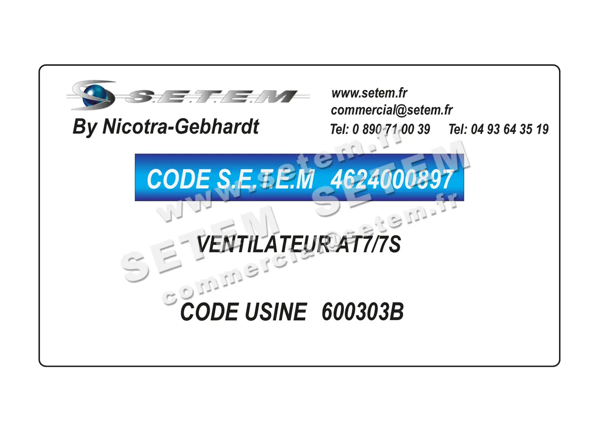 4624000897-VENTILATEUR NICOTRA GEBHARDT AT7/7S *600303B*