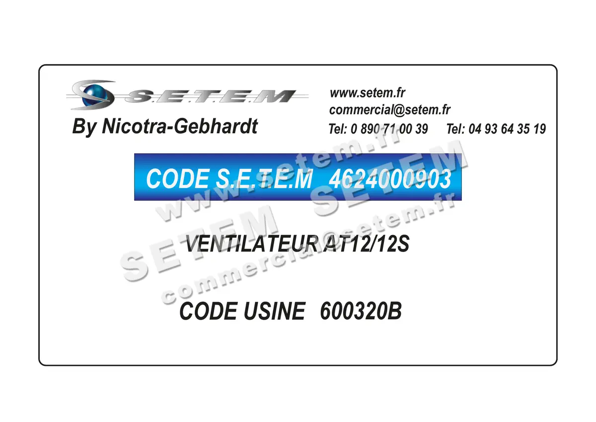 4624000903-VENTILATEUR NICOTRA GEBHARDT AT12/12S *600320B*