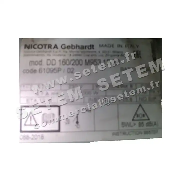 4624001002-VENTILATEUR NICOTRA GEBHARDT DD160X200 1000W 2P M230V 1V M953 *61095P* 2