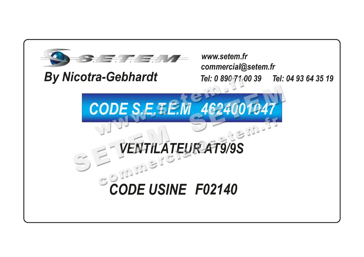4624001047-VENTILATEUR NICOTRA GEBHARDT AT9/9S *F02140* 2