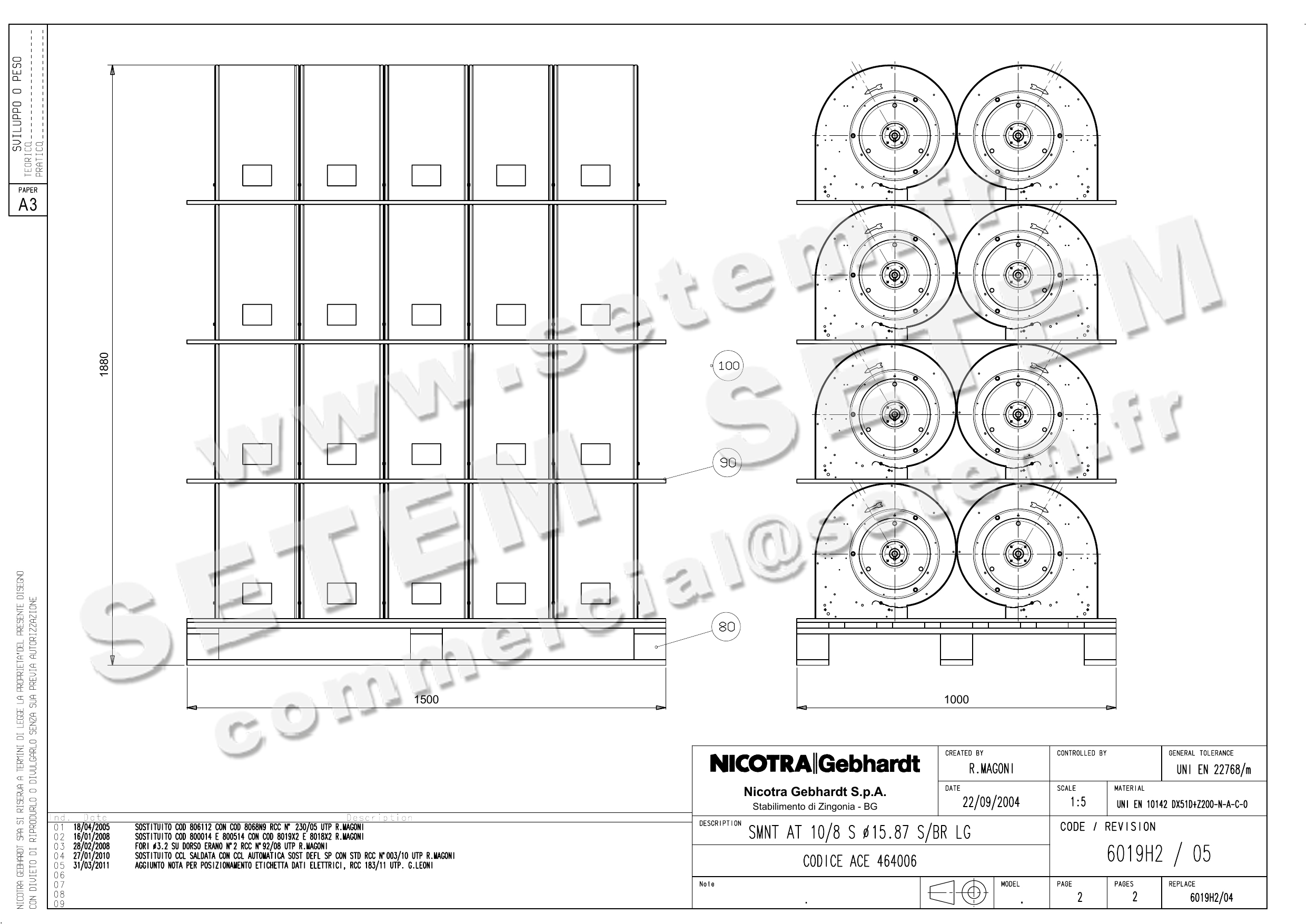 4624001089-ENSEMBLE VOLUTE/TURBINE NICOTRA GEBHARDT SMNT AT10/8 *6019H2* 10