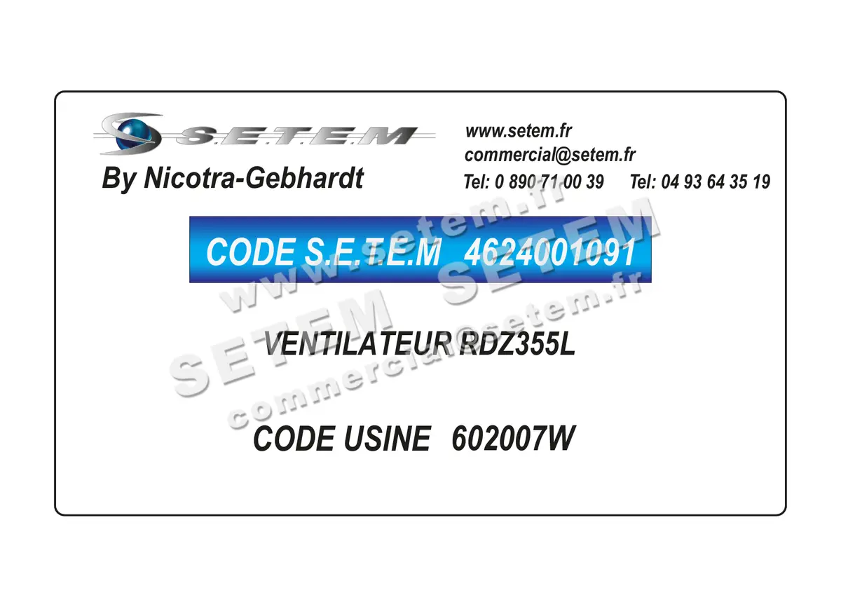 4624001091-VENTILATEUR NICOTRA GEBHARDT RDZ355L *602007W*