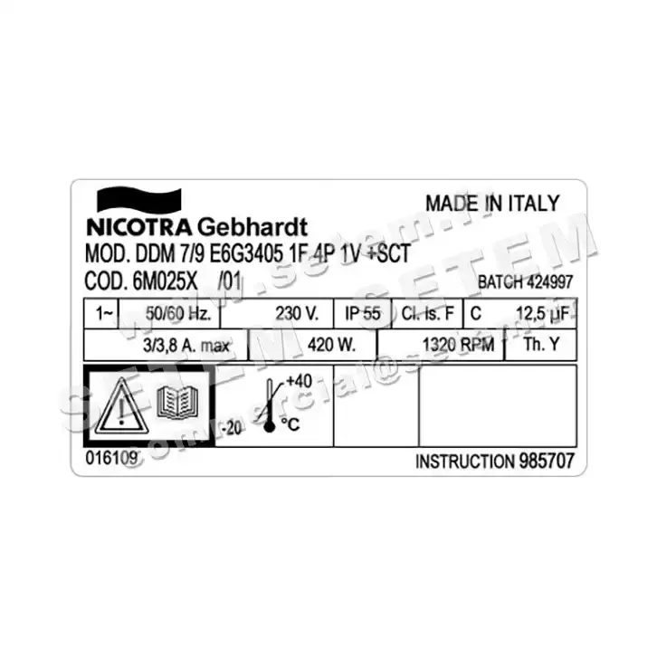 4624001158-VENTILATEUR NICOTRA GEBHARDT DDM7/9 420W 4P M230V 1V E6G3405 +BB *6M025X* 3