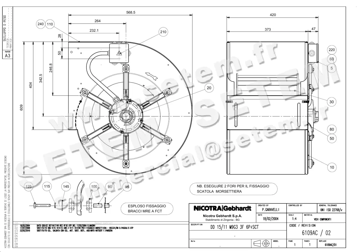 4624001170-VENTILATEUR NICOTRA GEBHARDT DD15/11 2200W 6P T230/400V 1V +BB M9G3 *6109AC*