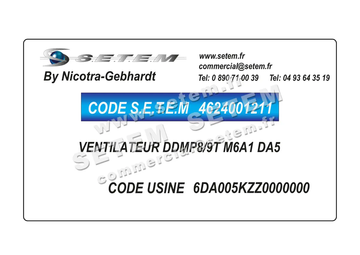 4624001211-VENTILATEUR NICOTRA GEBHARDT DDMP8/9T M6A1 DA5 *6DA005KZZ0000000*