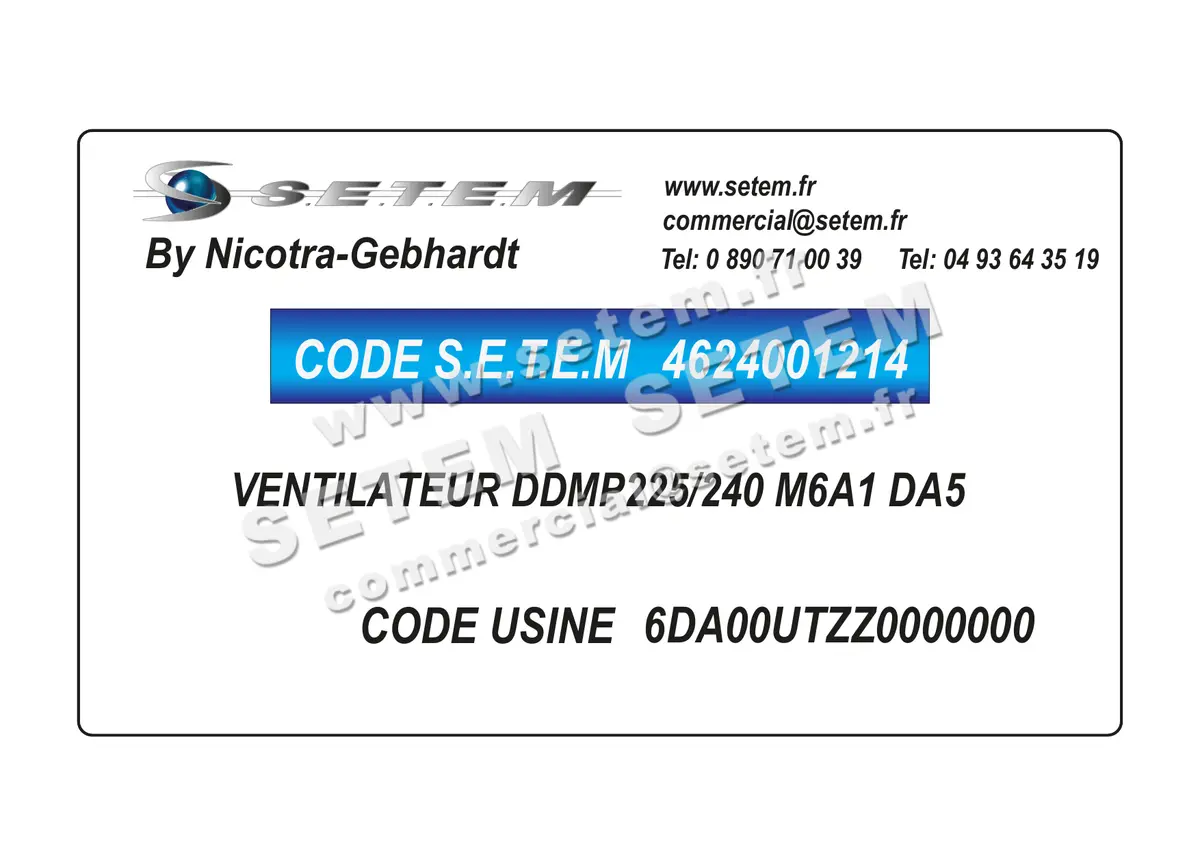 4624001214-VENTILATEUR NICOTRA GEBHARDT DDMP225/240 M6A1 DA5 *6DA00UTZZ0000000*