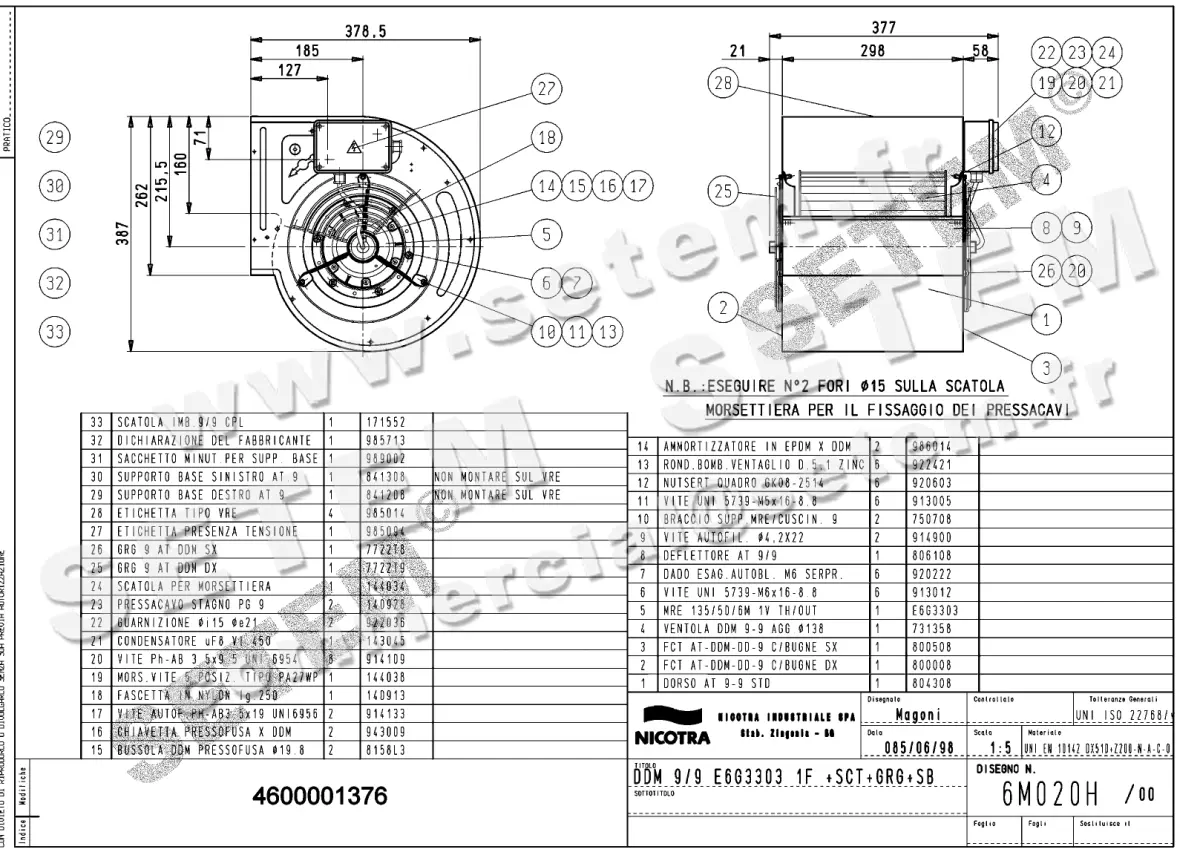4624001376-VENTILATEUR DDM9/9 200W 6P M230V 1V E6G3303 +PI+BB+GRA *6M020H*