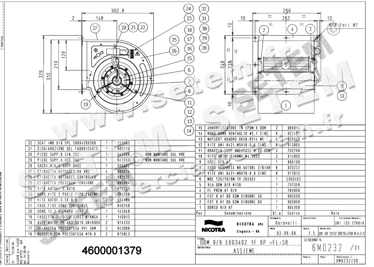 4624001379-VENTILATEUR NICOTRA GEBHARDT DDM9/9 250W 6P M230V 1V E6G3402 +BR+PI *6M0232*
