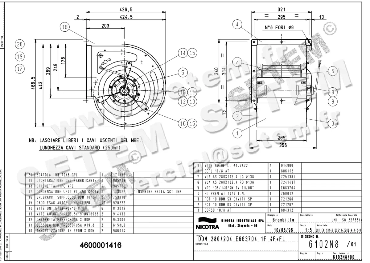 4624001416-VENTILATEUR NICOTRA GEBHARDT DDM280/204 600W 4P M230V 1V E6G3704 +BR *6102N8*