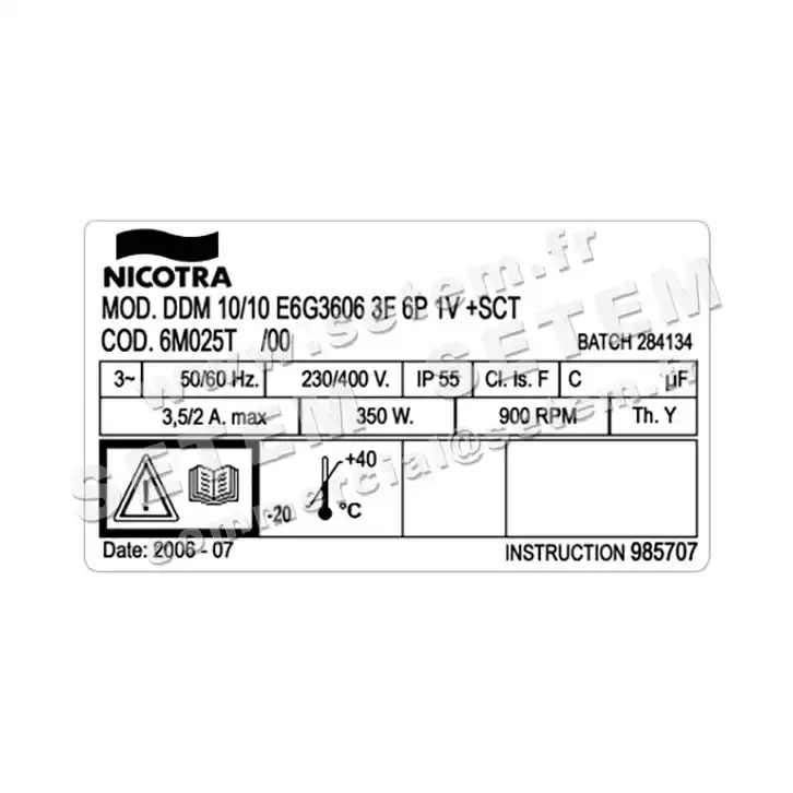 4624001457-VENTILATEUR NICOTRA GEBHARDT DDM10/10 350W 6P T230/400V 1V E6G3606 +BB *6M025T* 4