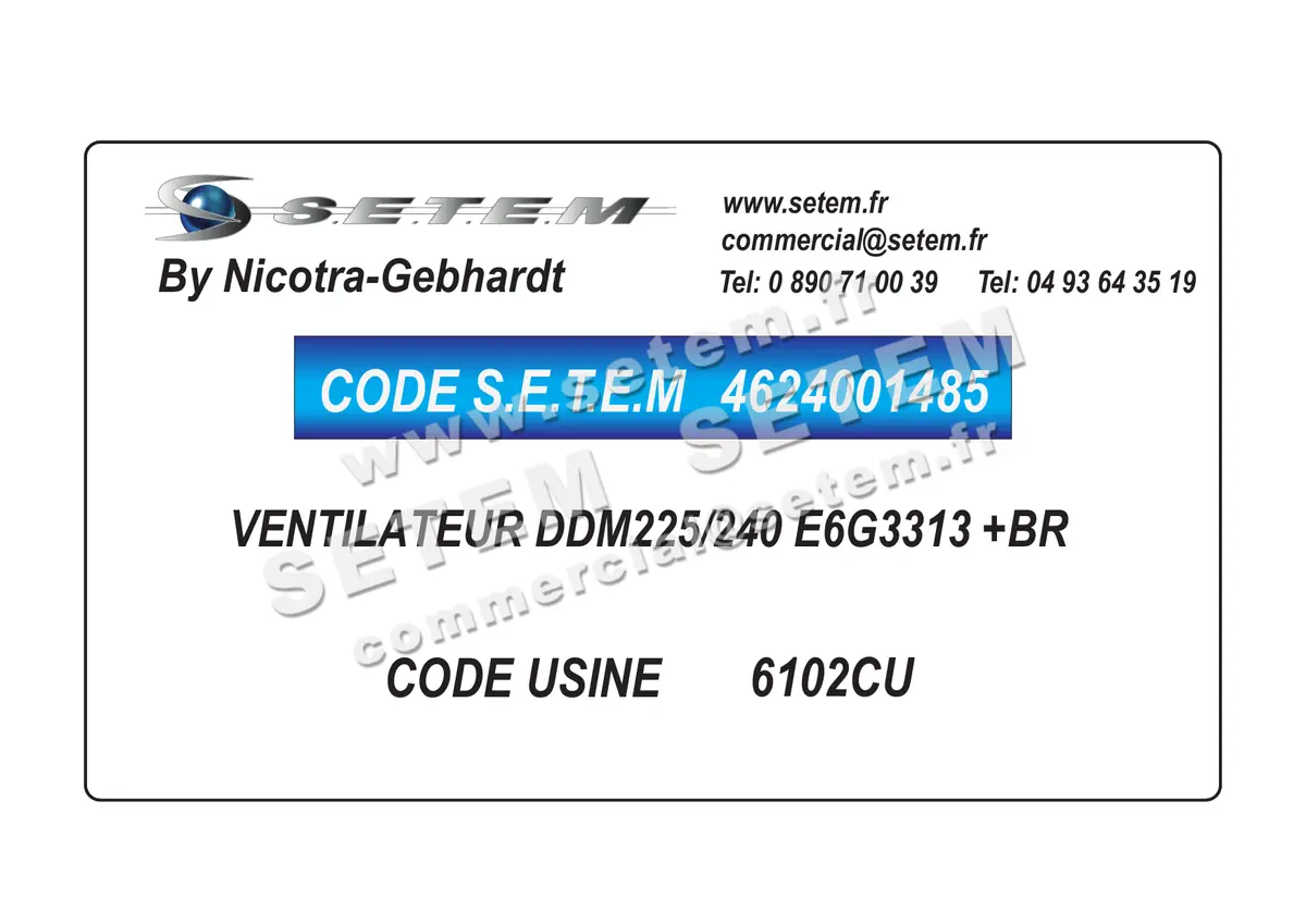 4624001485-VENTILATEUR NICOTRA GEBHARDT DDM225/240 E6G3313 +BR *6102CU*