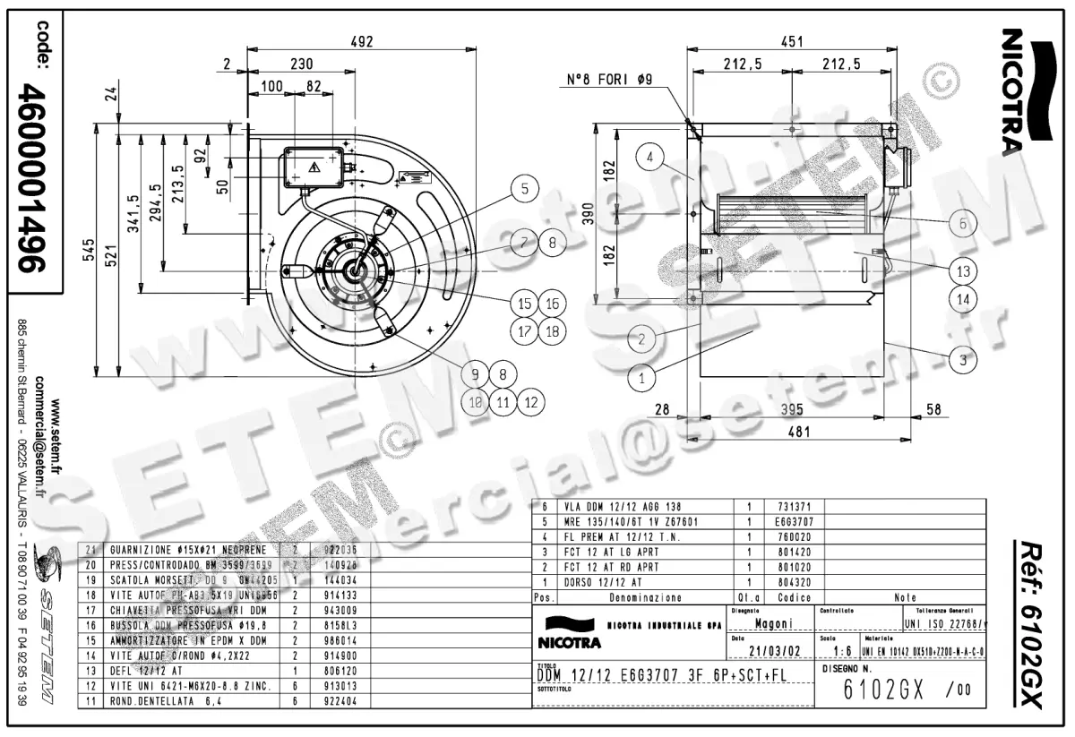 4624001496-VENTILATEUR NICOTRA GEBHARDT DDM12/12 550W 6P T230/400V 1V E6G3707 +BR+BB *6102GX* 2