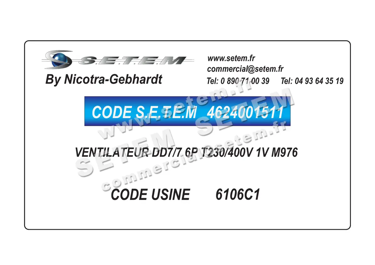 4624001511-VENTILATEUR NICOTRA GEBHARDT DD7/7 6P T230/400V 1V M976 *6106C1*