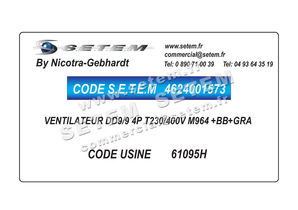 4624001573-VENTILATEUR NICOTRA GEBHARDT DD9/9 4P T230/400V M964 +BB+GRA *61095H*