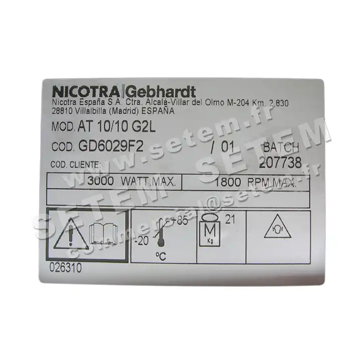 4624001697-VENTILATEUR NICOTRA GEBHARDT AT10/10G2L *GD6029F2* 3