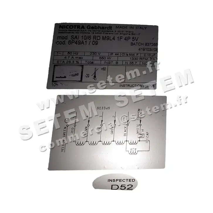 4624001799-VENTILATEUR NICOTRA GEBHARDT SAI10/6RD 550W 4P M230V 5V M9L4 *6P49A1* 3