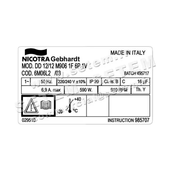 4624001882-VENTILATEUR NICOTRA GEBHARDT DD12/12 590W 6P M230V 1V M906 *6M06L2* 3