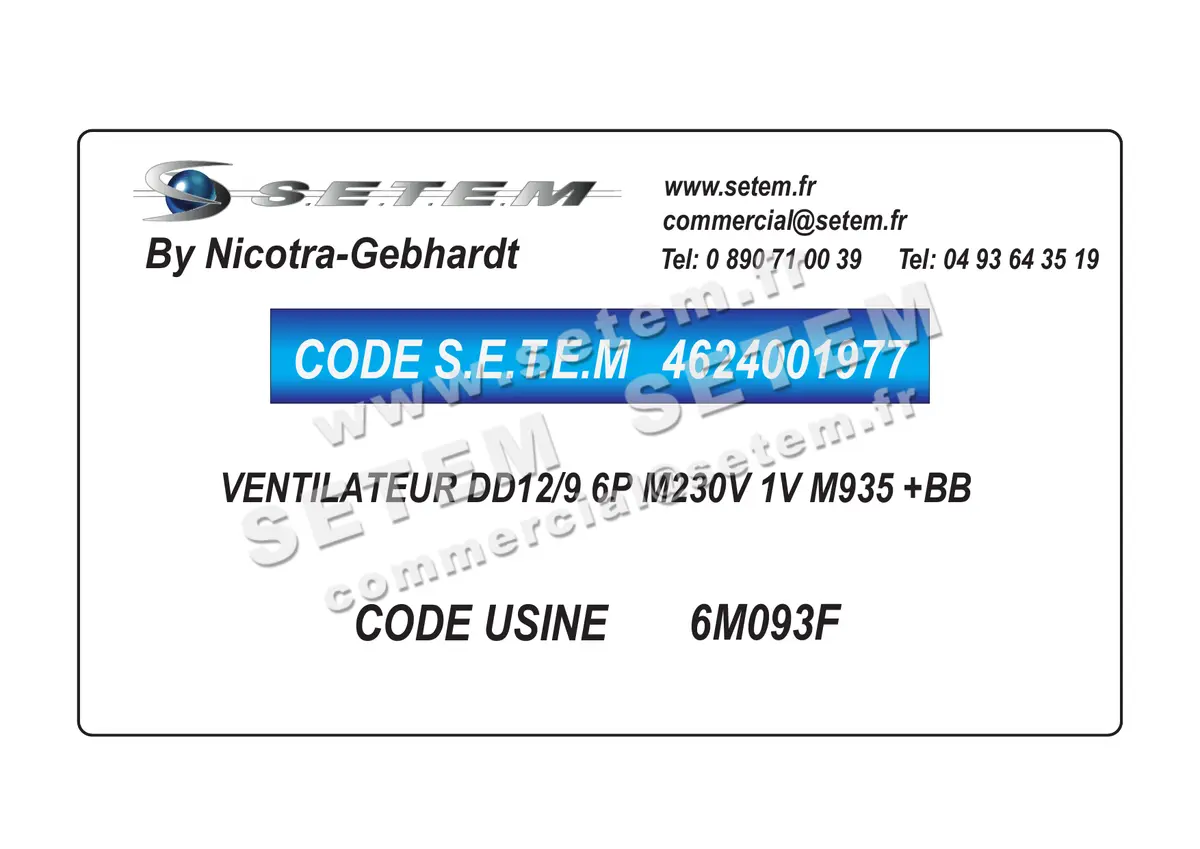 4624001977-VENTILATEUR NICOTRA GEBHARDT DD12/9 6P M230V 1V M935 +BB *6M093F*