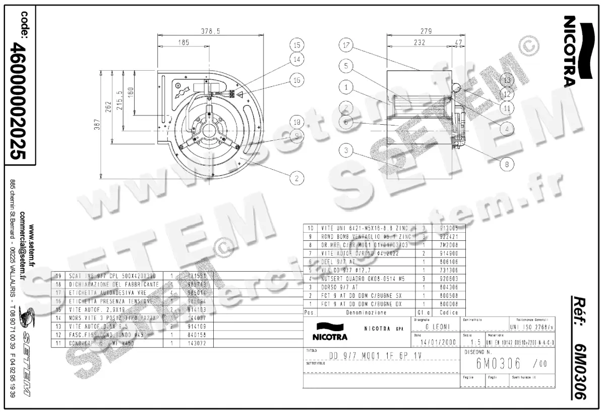 4624002025-VENTILATEUR NICOTRA GEBHARDT DD9/7 147W 6P M230V 1V M001 *6M0306* 2