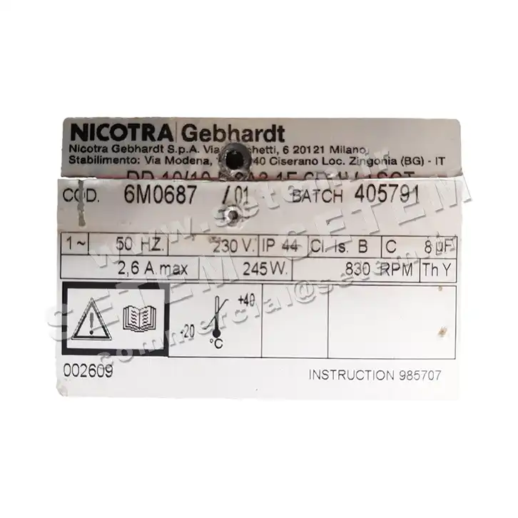 4624002076-VENTILATEUR NICOTRA GEBHARDT DD10/10 245W 6P M230V 1V M9A3 +BB *6M0687* 2