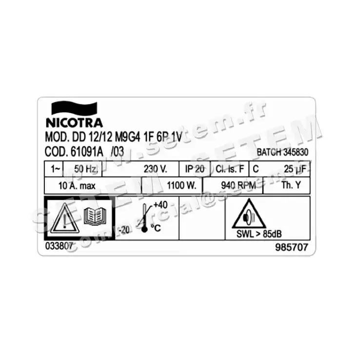 4624002104-VENTILATEUR NICOTRA GEBHARDT DD12/12 1100W 6P M230V 1V M9G4 *61091A* 4