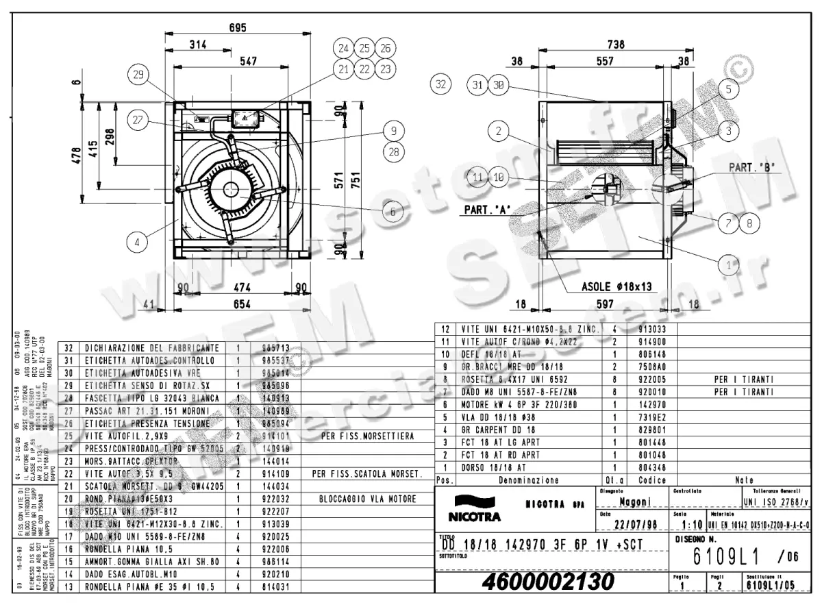 4624002130-VENTILATEUR NICOTRA GEBHARDT DD18/18 4000W 6P T230/400V 1V 142970 +BB *6109L1*