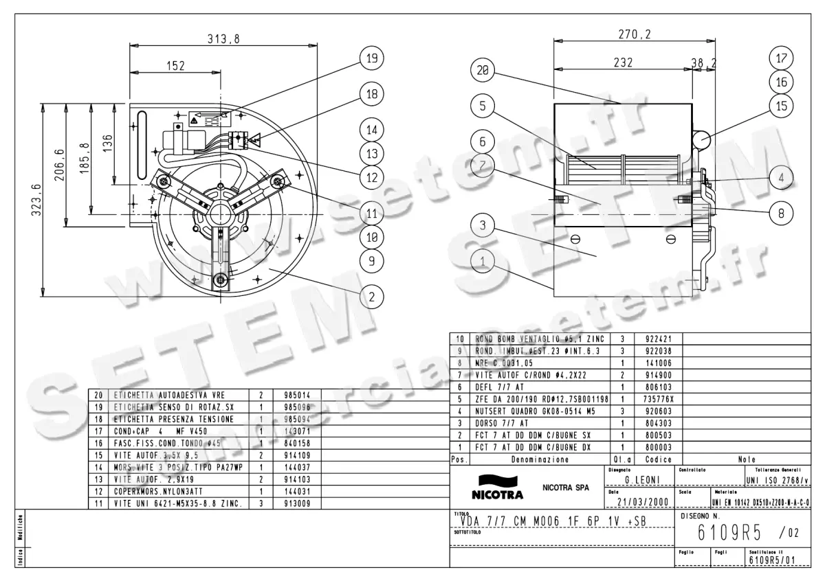 4624002281-VENTILATEUR NICOTRA GEBHARDT VDA7/7CM 62W 6P M230V 1V M006 +PI *6109R5*