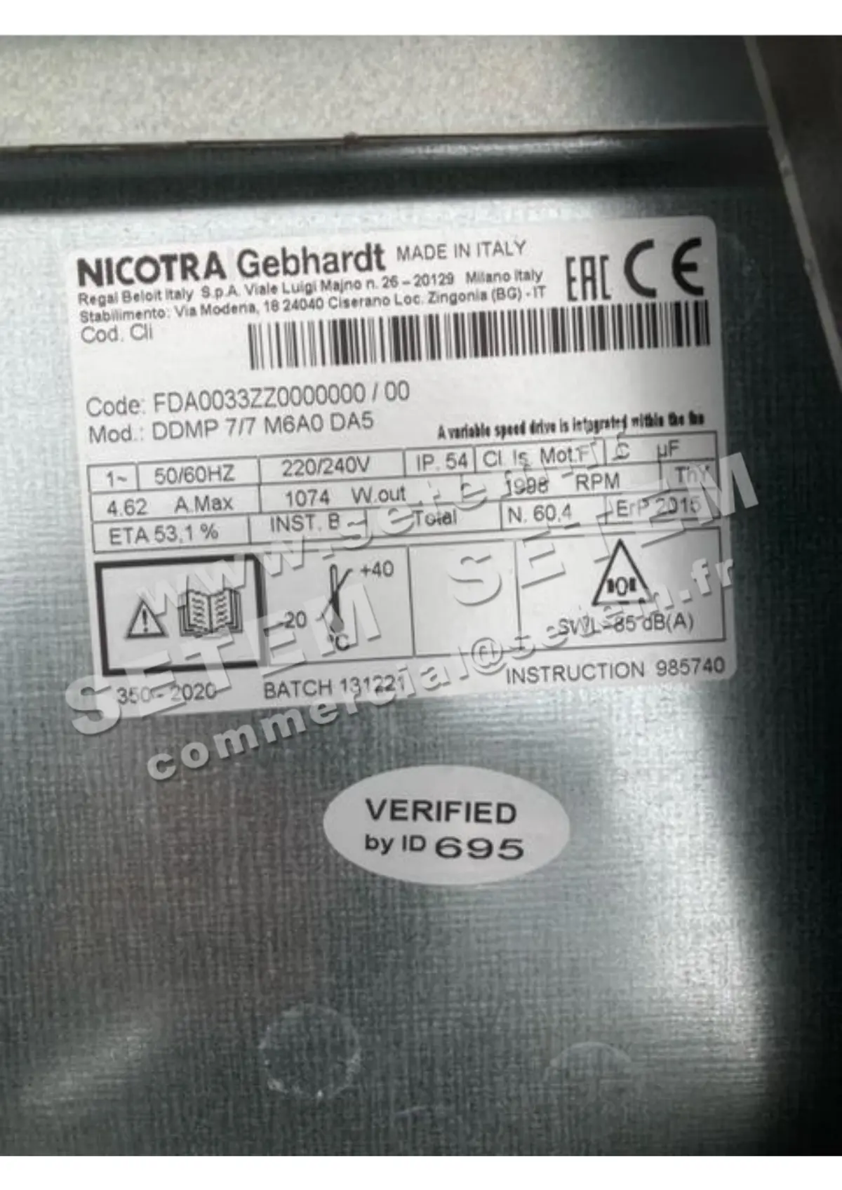 4624002314-VENTILATEUR NICOTRA GEBHARDT DDMP7/7 M6A0 DA5 *FDA0033ZZ0000000*