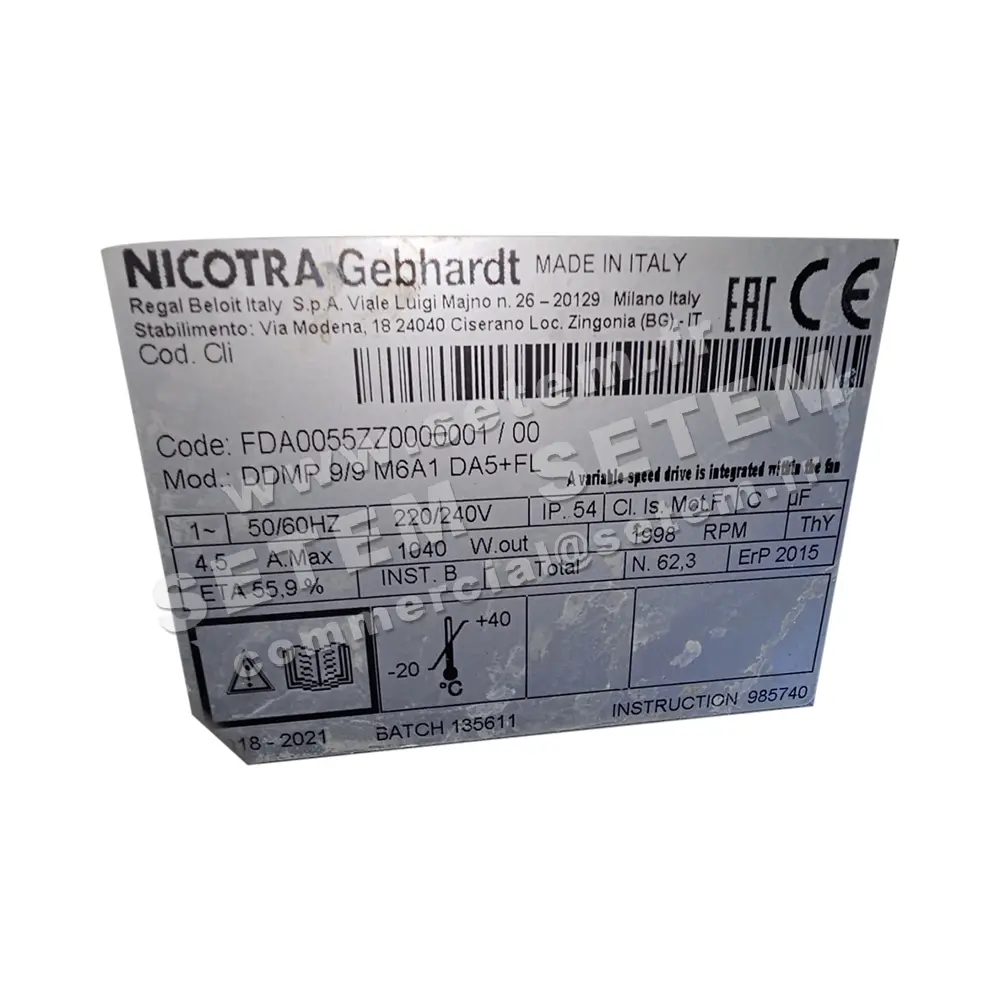 4624002319-VENTILATEUR NICOTRA GEBHARDT DDMP9/9 M6A1 DA5+FL *FDA0055ZZ0000001*