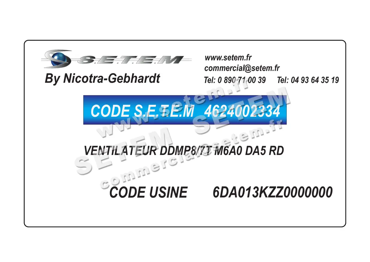 4624002334-VENTILATEUR NICOTRA GEBHARDT DDMP8/7T M6A0 DA5 RD *6DA013KZZ0000000*