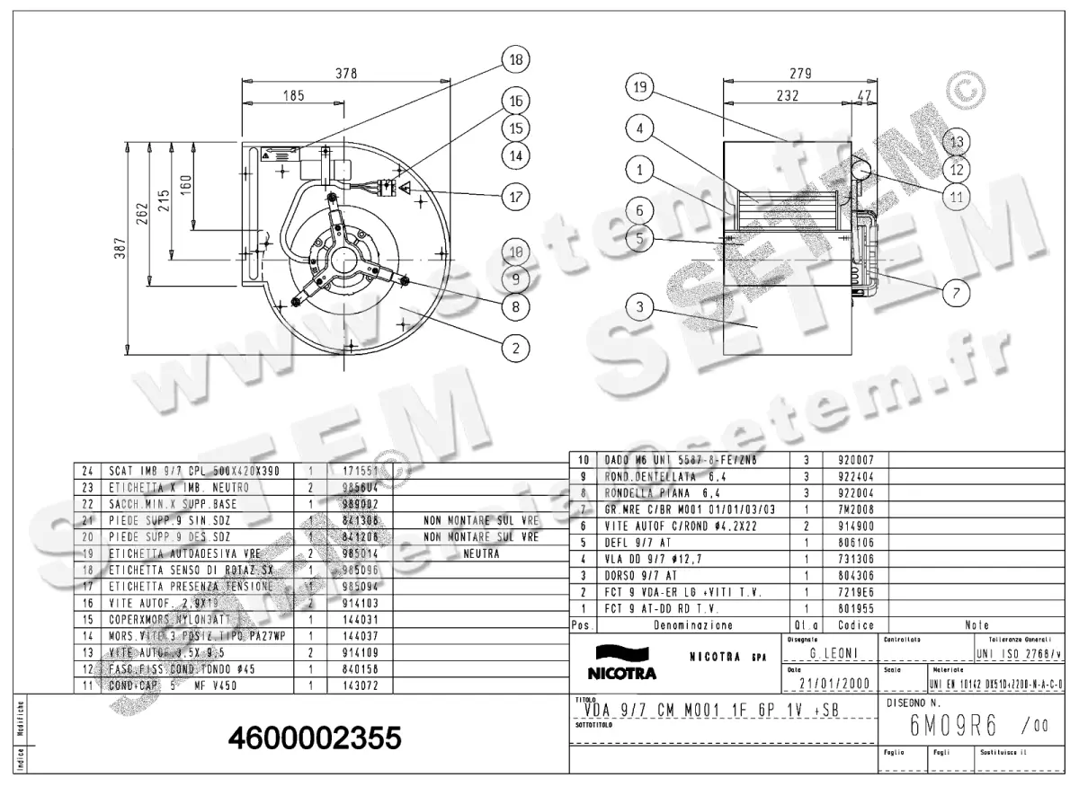 4624002355-VENTILATEUR NICOTRA GEBHARDT VDA9/7 147W 6P M230V 1V M001 +PI *6M09R6*