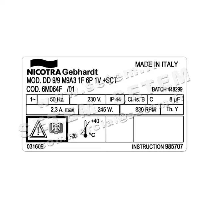 4624002372-VENTILATEUR NICOTRA GEBHARDT DD9/9 245W 6P M230V 1V M9A3 +BB *6M064F* 3