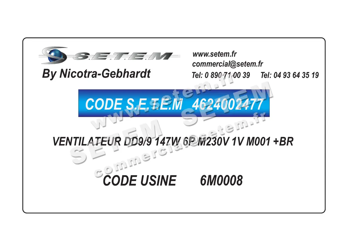 4624002477-VENTILATEUR NICOTRA GEBHARDT DD9/9 147W 6P M230V 1V M001 +BR *6M0008* 2