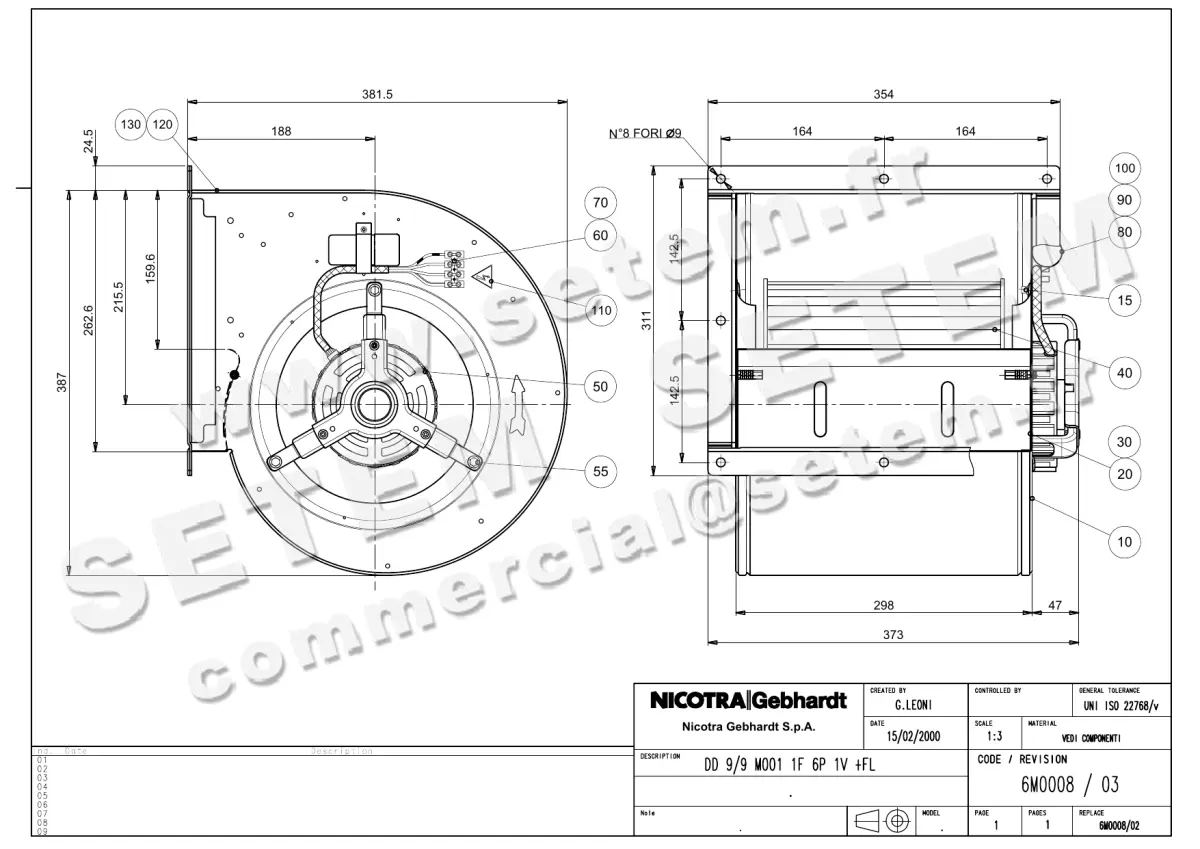 4624002477-VENTILATEUR NICOTRA GEBHARDT DD9/9 147W 6P M230V 1V M001 +BR *6M0008*
