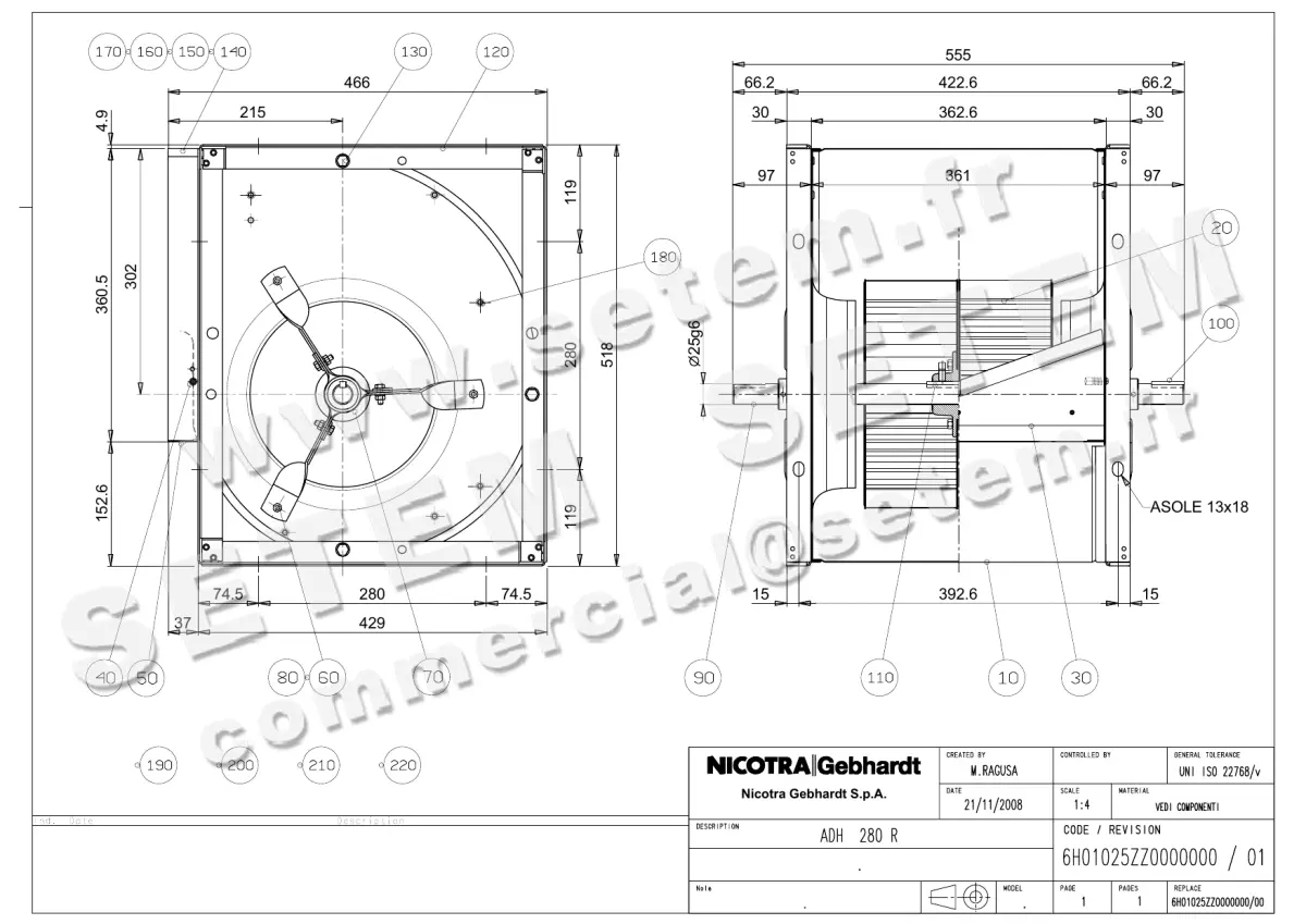 4624002492-VENTILATEUR NICOTRA GEBHARDT ADH280R *6H01025ZZ0000000*