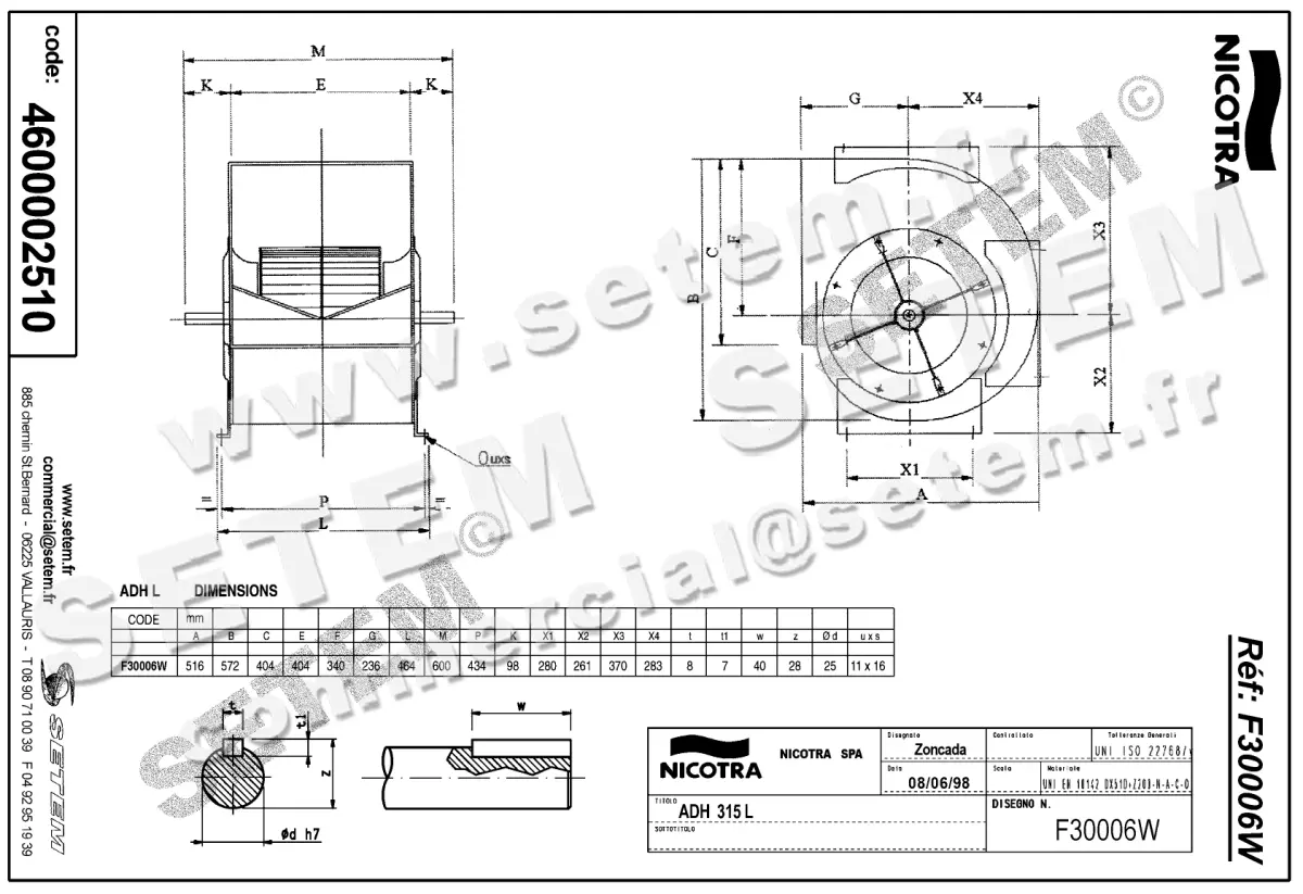 4624002510-VENTILATEUR NICOTRA GEBHARDT VRE ADH315L *F30006W* 2