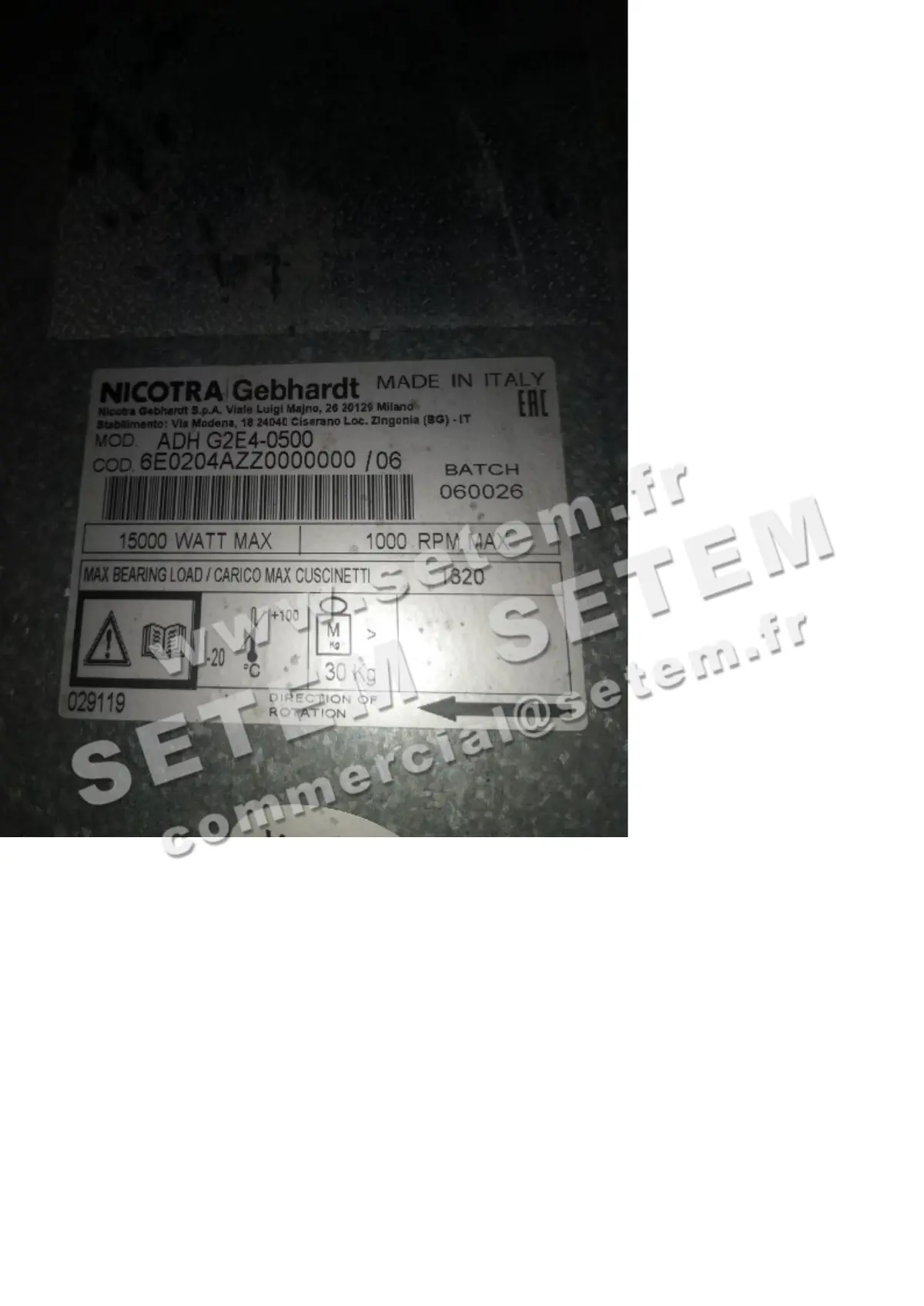 4624002571-VENTILATEUR NICOTRA GEBHARDT ADH500G2K *6E0204AZZ0000000*