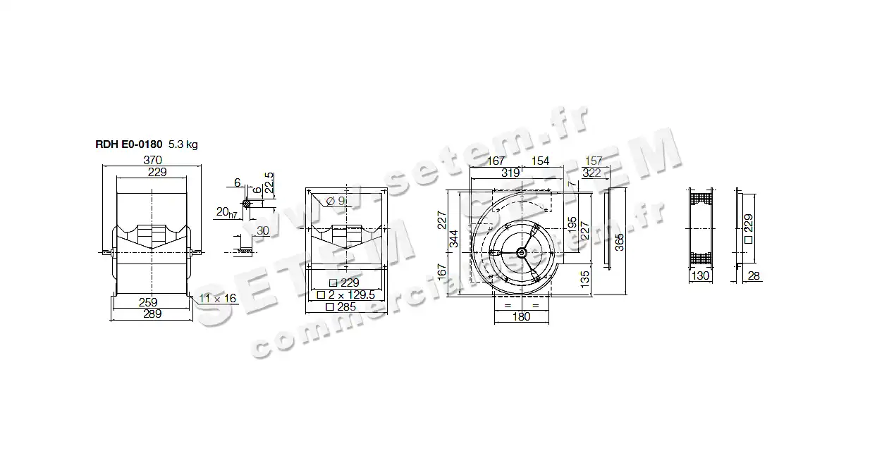 4624002582-VENTILATEUR NICOTRA GEBHARDT RDH180L *6E21001ZZ0000000* 3