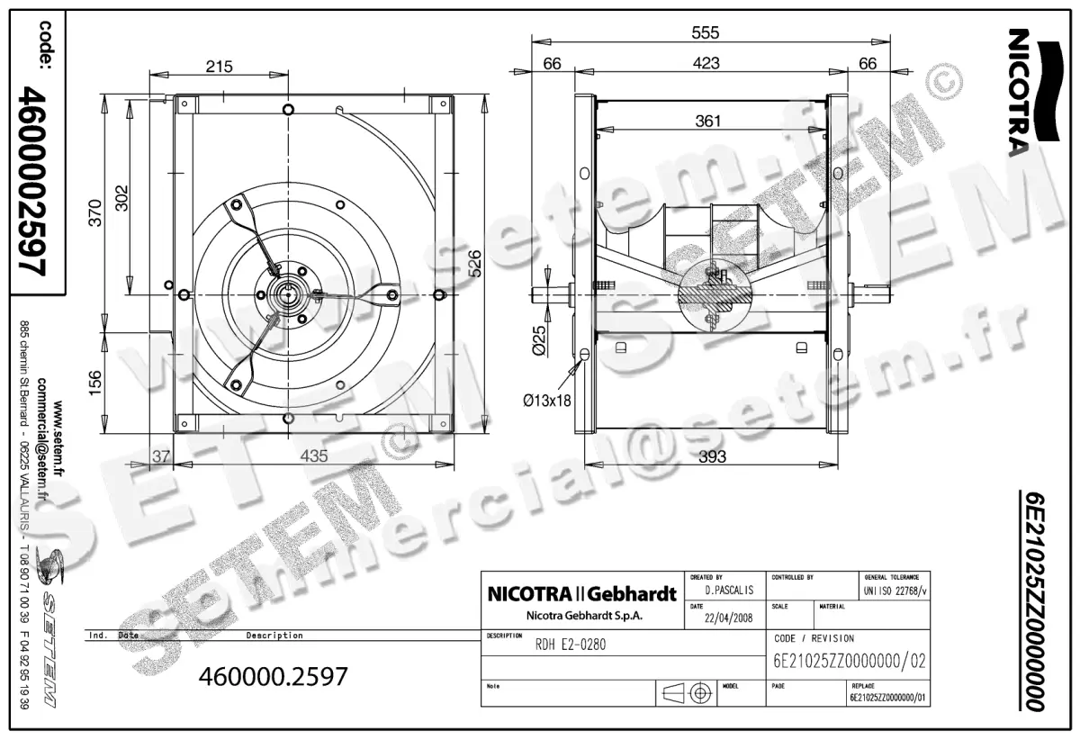 4624002597-VENTILATEUR NICOTRA GEBHARDT RDH.E2.0280 *6E21025ZZ0000000* 2