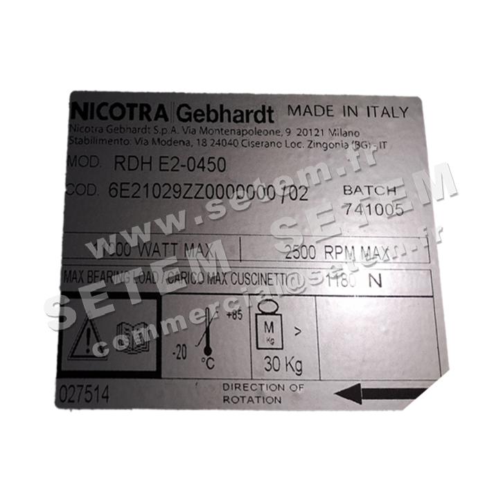 4624002601-VENTILATEUR NICOTRA GEBHARDT RDH.E2.0450 *6E21029ZZ0000000* 2