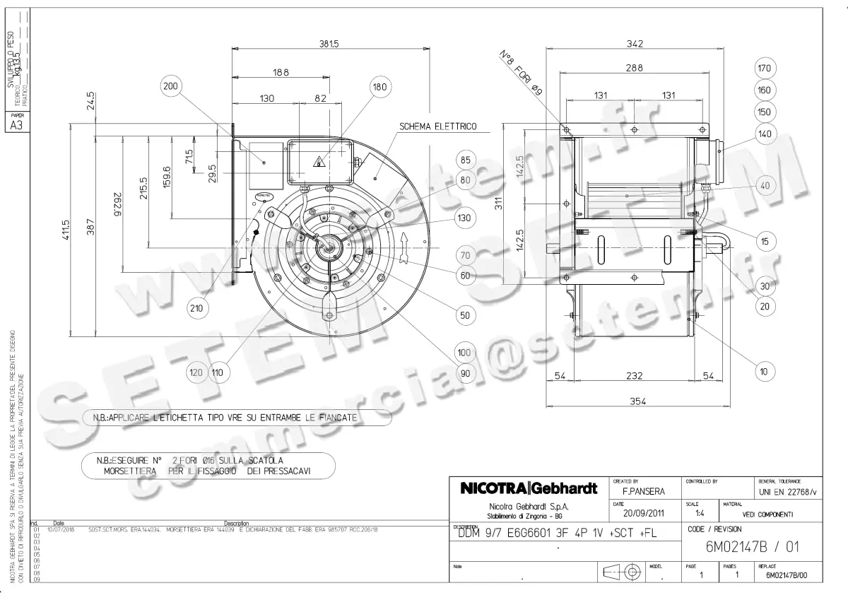 4624002802-VENTILATEUR NICOTRA GEBHARDT DDM9/7 550W 4P T230/400V 1V E6G6601 +BR+BB *6M02147B*