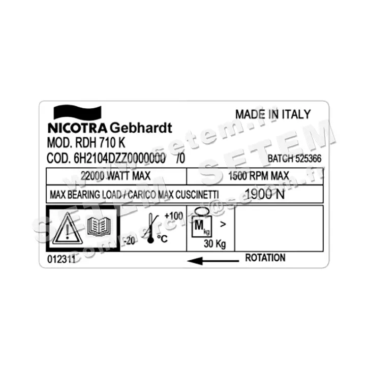 4624003003-VENTILATEUR NICOTRA GEBHARDT RDH710K *6H2104DZZ0000001* 3