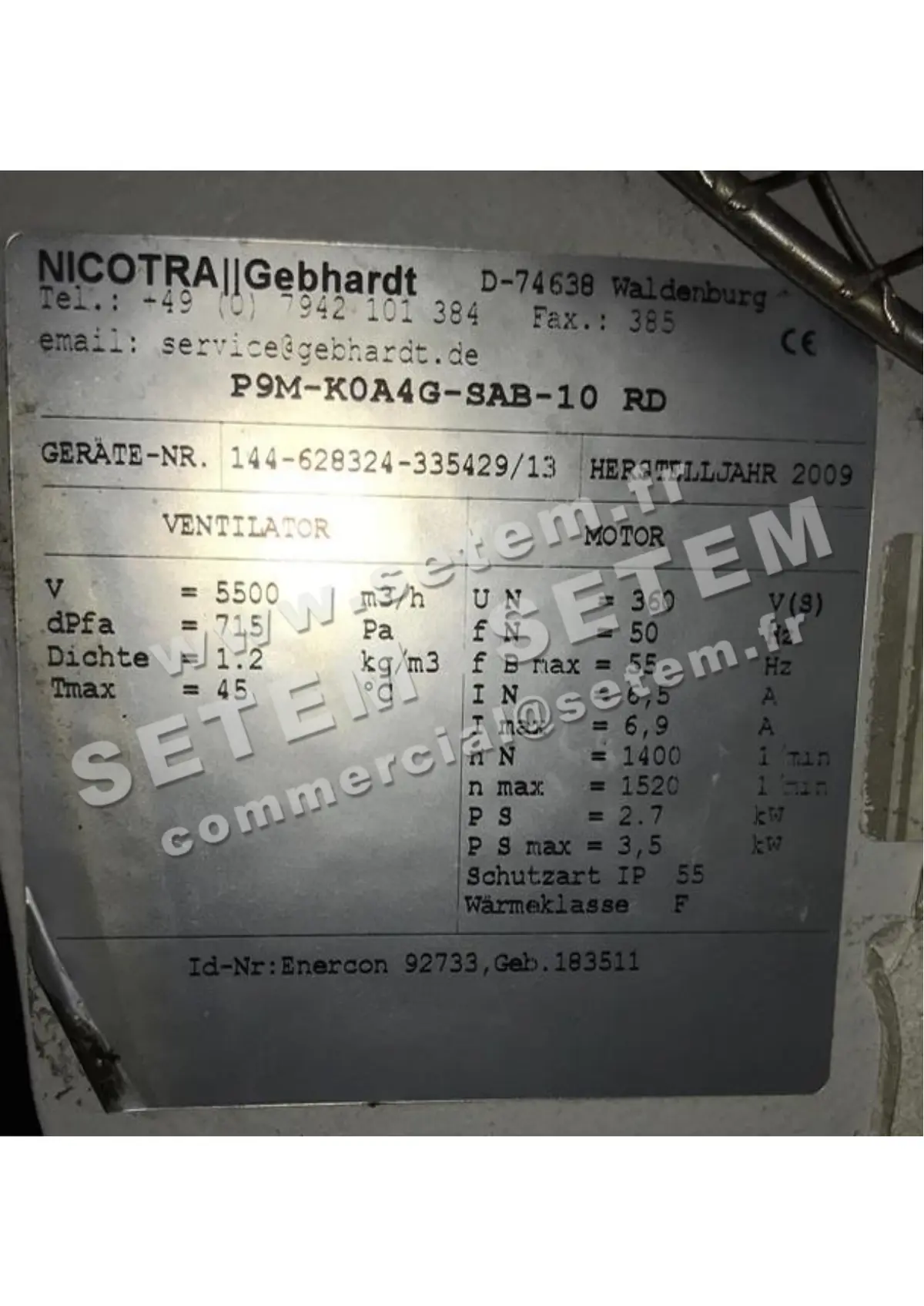 4624003012-VENTILATEUR NICOTRA GEBHARDT P9M.K0A4G.SAB.10 RD