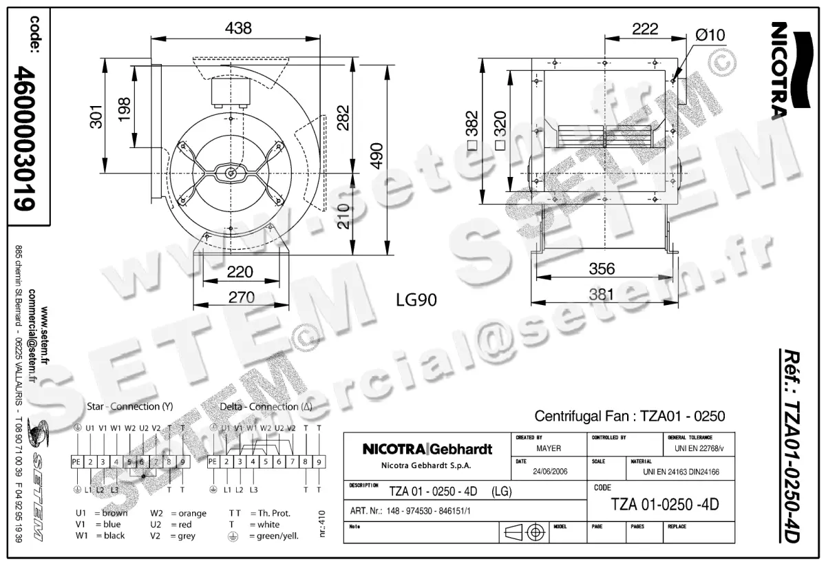 4624003019-VENTILATEUR NICOTRA GEBHARDT TZA01.0250.4D LG 90° 2
